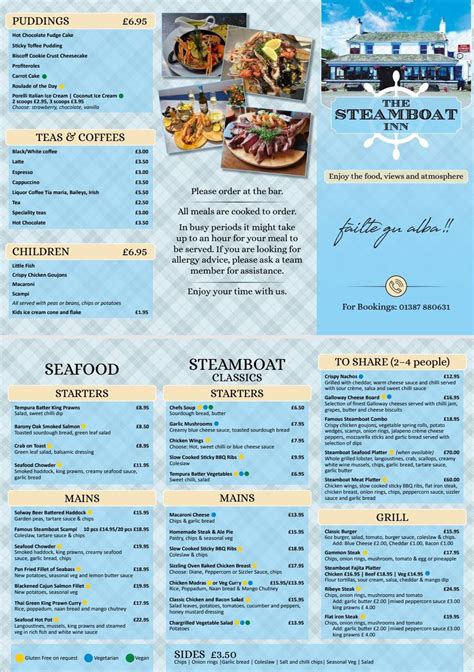 Fulton steamboat inn menu  Fulton Steamboat Inn offers 97 air-conditioned accommodations with DVD players and safes
